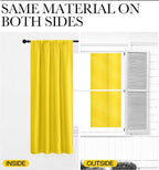 NICETOWN Bright Yellow Blackout Curtains 63 inches Long - Image 6