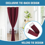 H.VERSAILTEX Christmas Doorway Curtain Blackout Door Curtain Room Divider - Image 7