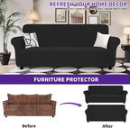 ZNSAYOTX Oversized Super Stretch Couch Cover, New Striped Sofa Covers - Image 2