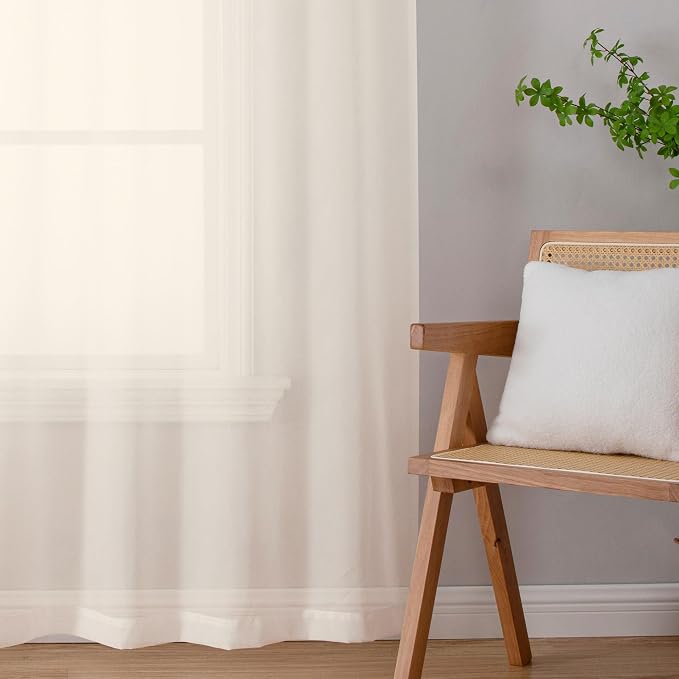Chyhomenyc Cream Sheer Valances - Image 9