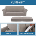 H.VERSAILTEX 3 Piece Stretch Sofa Covers - Image 4