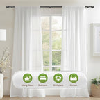 5/8” Diameter Curtain Rods 30-90 Inch, - Image 6