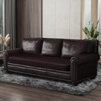 Leather Look Couch Cushion Covers Sofa Seat Slipcovers Sets Couches Furniture - Image 2