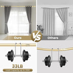 1” Diameter Gold Curtain Rod Itself is 30-90 Inch 2 Pack, Fit 30 to 84 Inch - Image 4