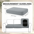hyha 14Pcs Patio Cushion Covers, Stretch Outdoor Couch Cushion Covers - Image 2