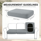 hyha 8Pcs Patio Cushion Covers, Stretch Outdoor Couch Cushion Covers Replacement - Image 2