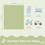 Yurhap Fleece Baby Blanket Heart Checkered Blanket, Ultra Soft Cozy Baby - Image 6