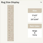 Runner Rug 2x12 Washable Non-Slip Hallway Runner Rugs - Image 5