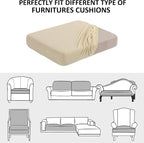 Water Repellent Sofa Cushion Slipcovers, Stretch Spandex 3 Seats Sette Cushion - Image 7