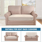 H.VERSAILTEX Velvet Stretch Individual Couch Cushion Cover Plush Slipcover - Image 3