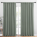 NICETOWN 2 Panels Blackout Curtains, Rod Pocket Thermal Insulated Drapess by NICETOWN