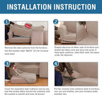 H.VERSAILTEX 3 Piece Stretch Sofa Covers - Image 8
