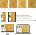 Chyhomenyc Gold Sheer Curtains 54 Inch Length - Image 6