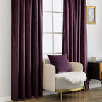 MIULEE Dark Purple Velvet Curtains 96 inches - Image 7