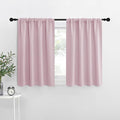 NICETOWN Baby Pink Kitchen Curtains, Short Blackout Curtains & Drapes, Small by NICETOWN