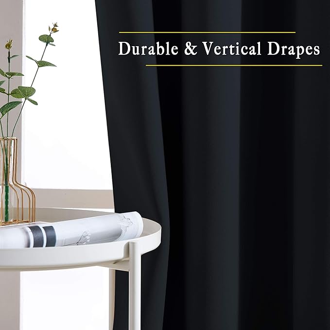 NICETOWN Blackout Curtain Panels 66 inches - Image 5