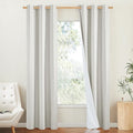 NICETOWN 100% Blackout Linen Texture Cold Blocking Curtains 84 inches Long by NICETOWN