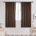 Deconovo Blackout Curtains, Thermal Insulated, W42 x L63 2 Panels, Back Tab by Deconovo
