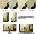 Chyhomenyc Sheer Tier Curtains 24 Inch Length - Image 4