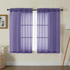 Gwine Sheer Curtains for Living Room 45 inch Length by Gwine