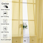 Gwine Sheer Curtains 96 Inches Long - Image 4