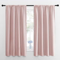 NICETOWN Blackout Curtains for Living Room, Blush Pink, 2 Panels, 42 by 63 by NICETOWN