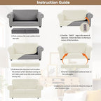 WEERRW Velvet Couch Covers for 2 Cushion Couch Sofa - Image 6