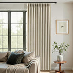 Pinch Pleated Linen Curtains 84 Inch Length 2 Panels Set, Light Filtering Linen - Image 5