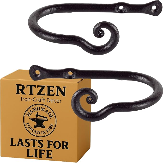 RTZEN Decorative Metal Curtain Tiebacks by RTZEN