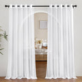 NICETOWN Voile White Sheer Curtains 84 inches Long by NICETOWN