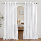 NICETOWN Voile White Sheer Curtains 84 inches Long by NICETOWN