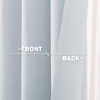 NICETOWN Greyish White Kitchen Curtain Panels - Image 5