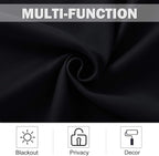 NICETOWN Black Small Window Curtains - Image 3