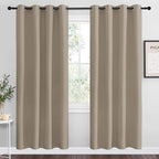 NICETOWN Taupe Blackout Curtains 78" Long by NICETOWN