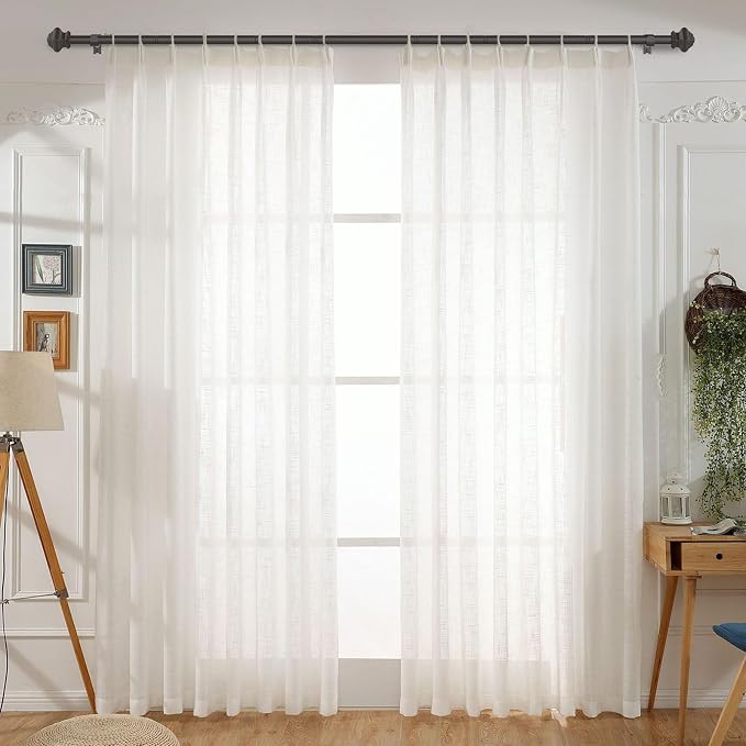 Curtain Rods for Windows 36-78 inch, 5/8 inch Bronze Curtain Rod - Image 7