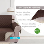 U-NICE HOME Reversible Sofa Cover Washable Couch Cover - Image 3