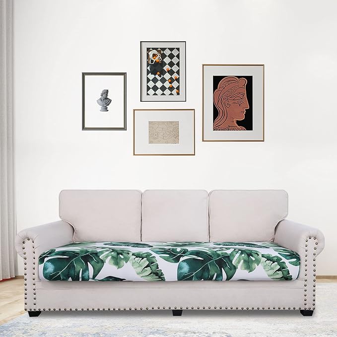 hyha Printed Couch Cushion Covers, Floral Sofa Covers Washable - Image 2