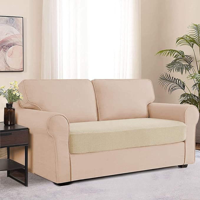 Water Repellent Sofa Cushion Slipcovers, Stretch Couch Cushion Cover - Image 2