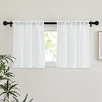 NICETOWN Semi Sheer Short Curtains - Image 2