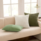 MIULEE White Decorative Throw Pillow Covers 18x18 Inch - Image 5