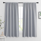 RYB HOME Blackout Curtains for Bedroom Living Room 63 inches Long, Thermal by RYBHOME