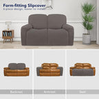PureFit Super Stretch Loveseat Recliner Sofa Couch Cover - Image 4