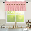 FRAMICS Farmhouse Valance Curtains, Boho Cotton Linen Kitchen Valance, Country by FRAMICS