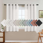 H.VERSAILTEX Elegant Natural Linen Semi Sheer Blended Energy Efficient Light by HVERSAILTEX