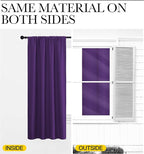 NICETOWN Blackout Curtains for RV Windows, Royal Purple, 2 Panels, Room - Image 5