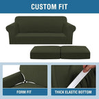 H.VERSAILTEX 3 Piece Stretch Sofa Covers - Image 4