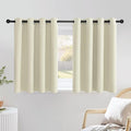 NICETOWN Short Window Curtains for Kitchen, Grommet Sunlight Reducing Solid by NICETOWN