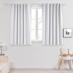 Deconovo Blackout Curtains, Thermal Insulated, W52 x L45 2 Panels, Back Tab by Deconovo