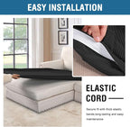H.VERSAILTEX Super Stretch Individual Chaise Cover Sectional Couch Covers - Image 5