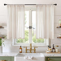 BGment Oatmeal Linen Curtains 40 Inch Length by BGment